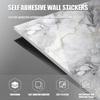 Chejiaye 10pcs Marble Peel and Stick Backsplash Waterproof Washroom Wall Panels - Image 8