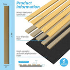 Art3d 6-Piece Wood Slat Acoustic Panels - Image 6