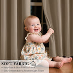 RYB HOME 100% Blackout Doorway Curtains, Closet Curtain - Image 4