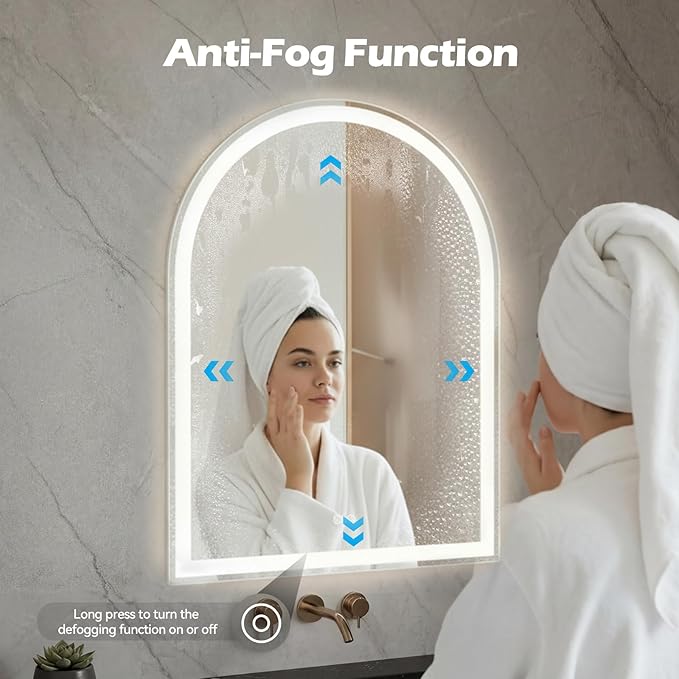 DUMOS 24"×36" LED Bathroom Mirror - Image 4