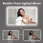 GarveeHome 60x36 LED Bathroom Mirror - Image 3