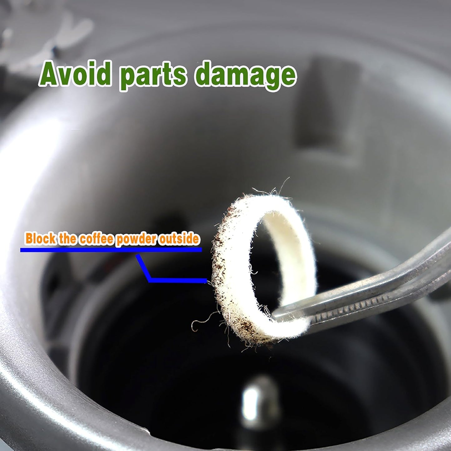 coffee Felt washers for espresso machine grinders Models include BES870 BES878 BES880 BES980 BES990 BCG600 BCG820