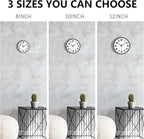 Modern Silent Wall Clock, 10inch Non-Ticking Analog Battery Operated Clock - Image 9