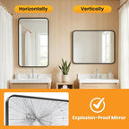 OLIXIS Bathroom Mirror for Over Sink, 22x30 Inch Wall Rectangle Mirror - Image 5