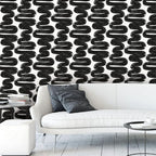 Tempaper x Bobby Berk White & Black Wiggle Room Removable Peel and Stick - Image 3