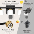 5-Light Bathroom Light Fixtures, Classic Wall Light Fixture - Image 7