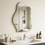 Ruomeng Irregular Wall Mirror Asymmetrical Mirror, Modern Decorative Wall Decor by Ruomeng