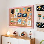 Cork Bulletin Board, Hanging Pin Board Tack Board - Image 8