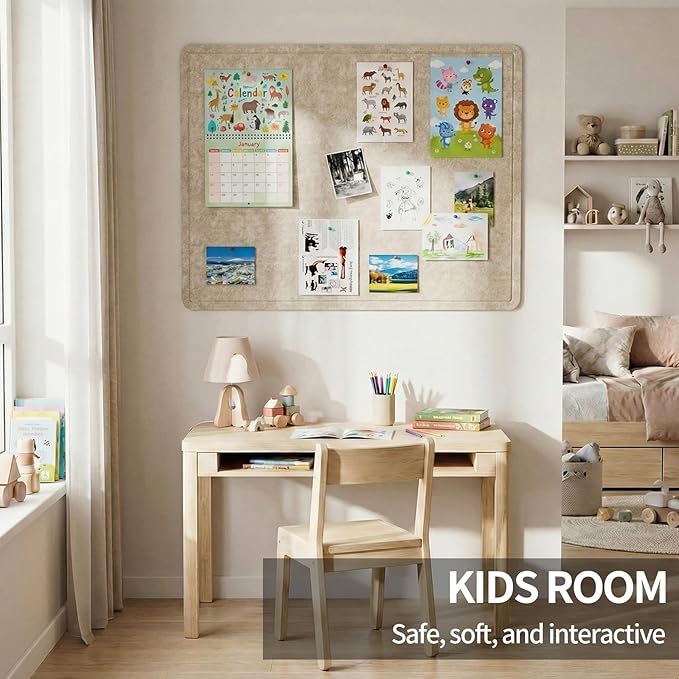Large Felt Bulletin Board for Wall, Soft Felt Cork Board for Office, Home - Image 8