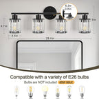 Crystal Bathroom Light Fixtures, Bathroom Lighting Fixtures Over Mirror - Image 2