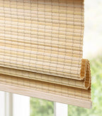 LazBlinds Cordless Bamboo Roman Shades, Custom Privacy Light Blocking Window - Image 3