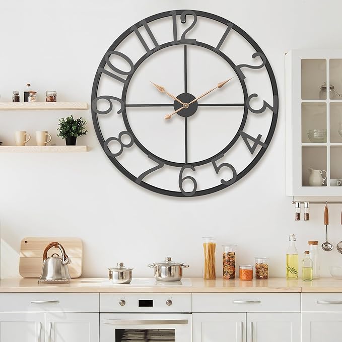 36 Inch Extra Oversized Large Giant Modern Decorative Wall Clock, Vintage - Image 5