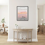 Pink Beach Newspaper Posters Vintage Fashion Coastal Girl Surf Wall Art 16X24 - Image 5