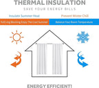 RYB HOME Small Window Curtains Blackout, Privacy Thermal Insulating Drapes - Image 3