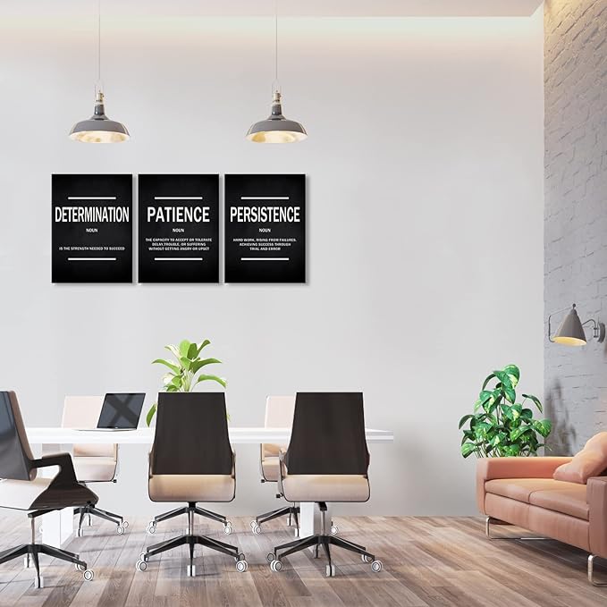 KAWAHONE Inspiration Quotes Wall Art, Motivational Determination Patience - Image 5