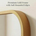 2-Pack 24x30 Inch Matte Gold Bathroom Vanity Mirrors | Flush Mount Deep Set - Image 3