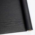 Abyssaly Black Wood Peel and Stick Paper 11.78" X 394" Decorative Self-Adhesive by Abyssaly