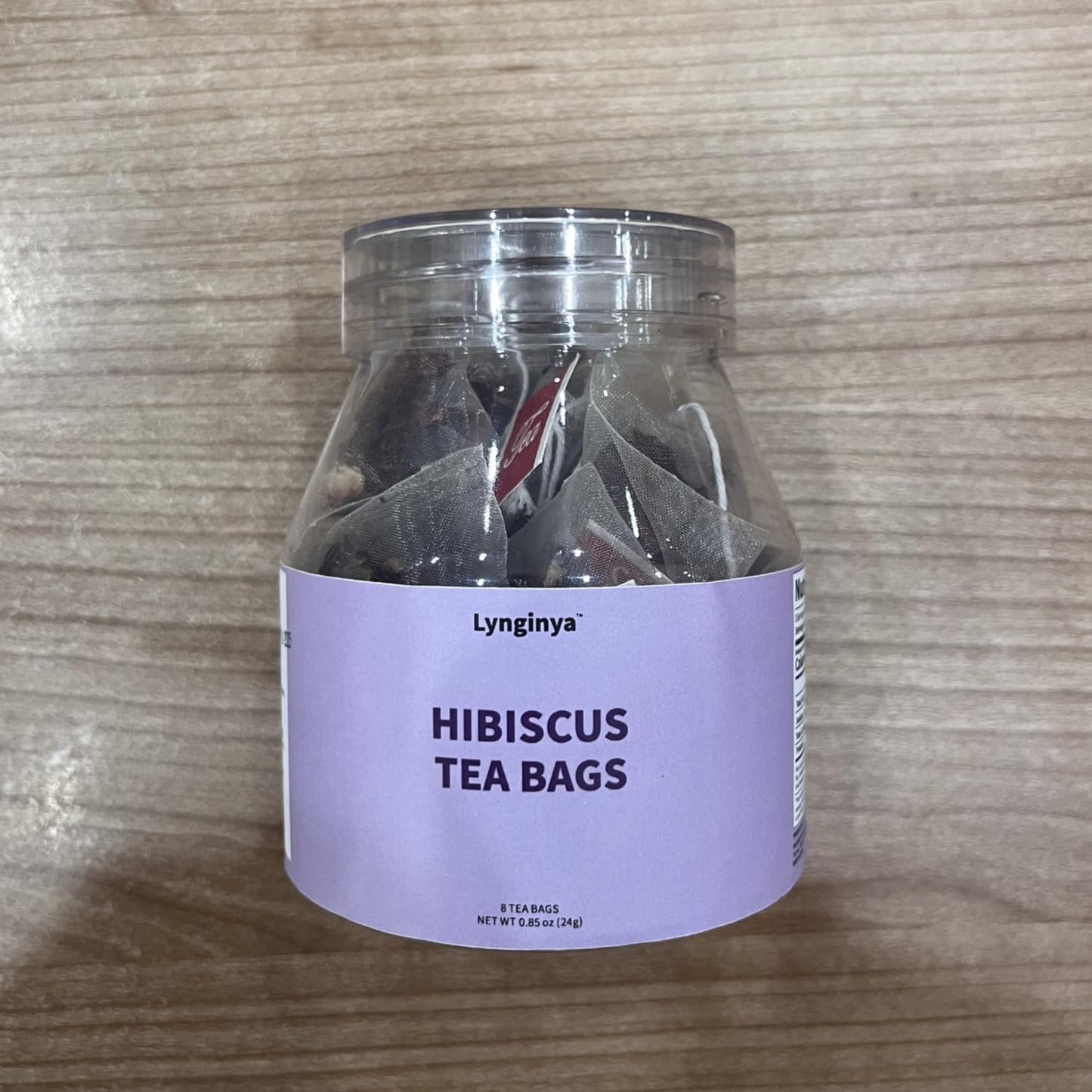 Lynginya Hibiscus Tea, 8 Tea Bags - Premium Hibiscus Leaves - Natural Herbal Tea - Sweet and Sour