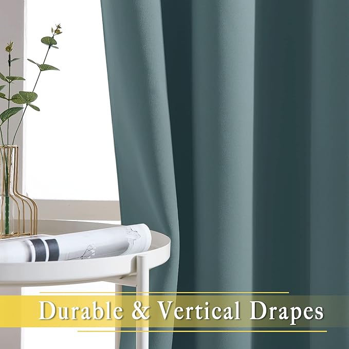 NICETOWN Blackout Curtain for Sliding Door, Patio Door Curtains, Grommet - Image 3