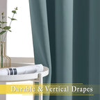 NICETOWN Greyish Blue Sliding Door Curtain - Image 5
