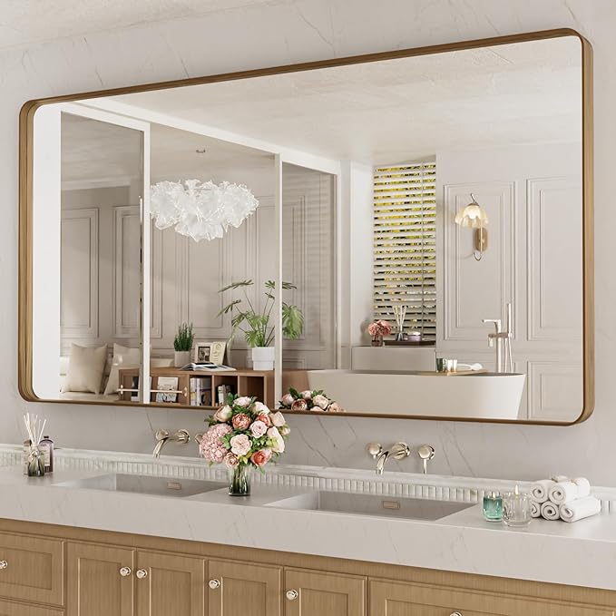 LOAAO 72X32 Inch Bathroom Mirror by LOAAO
