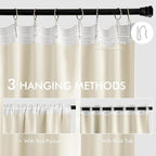 MIULEE Birch Back Tab Blackout Curtains 63 Inch Length 2 Panels Set - Image 3