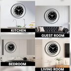 Dankeit 16inch Decorative Wall Clock, Silent Non-Ticking Quality Quartz Battery - Image 6