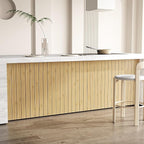 VEELIKE Natural Bamboo Slat Wall Panels Peel and Stick Wood Panels - Image 7