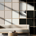 White Peel and Stick Wallpaper Slight Velvety Feeling Woven Fabric Grasscloth - Image 5