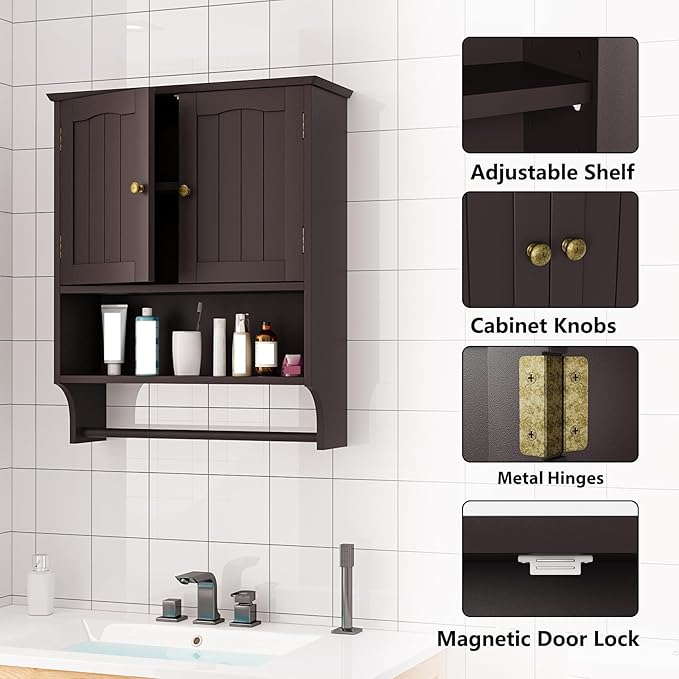 Bathroom Cabinet, Bathroom Wall Cabinet - Image 5