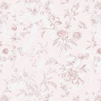 Ismoon Floral Wallpaper Peel and Stick Pink Stick on Wall Paper Vintage French by Ismoon