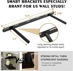 BGMG Wood Floating Shelves for Wall 24 inch, Solid Wood Wall Mount Shelves for - Image 3