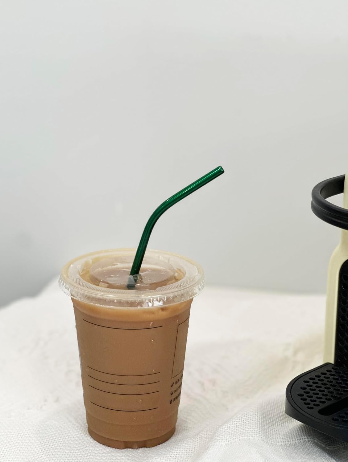 10 Pcs Stainless Steel Straws, Reusable Drinking Straws, 5 Straight + 5 Bent Metal Straws Set With 2 Pcs Cleaning Brushes (Green, 8.5 Inch)