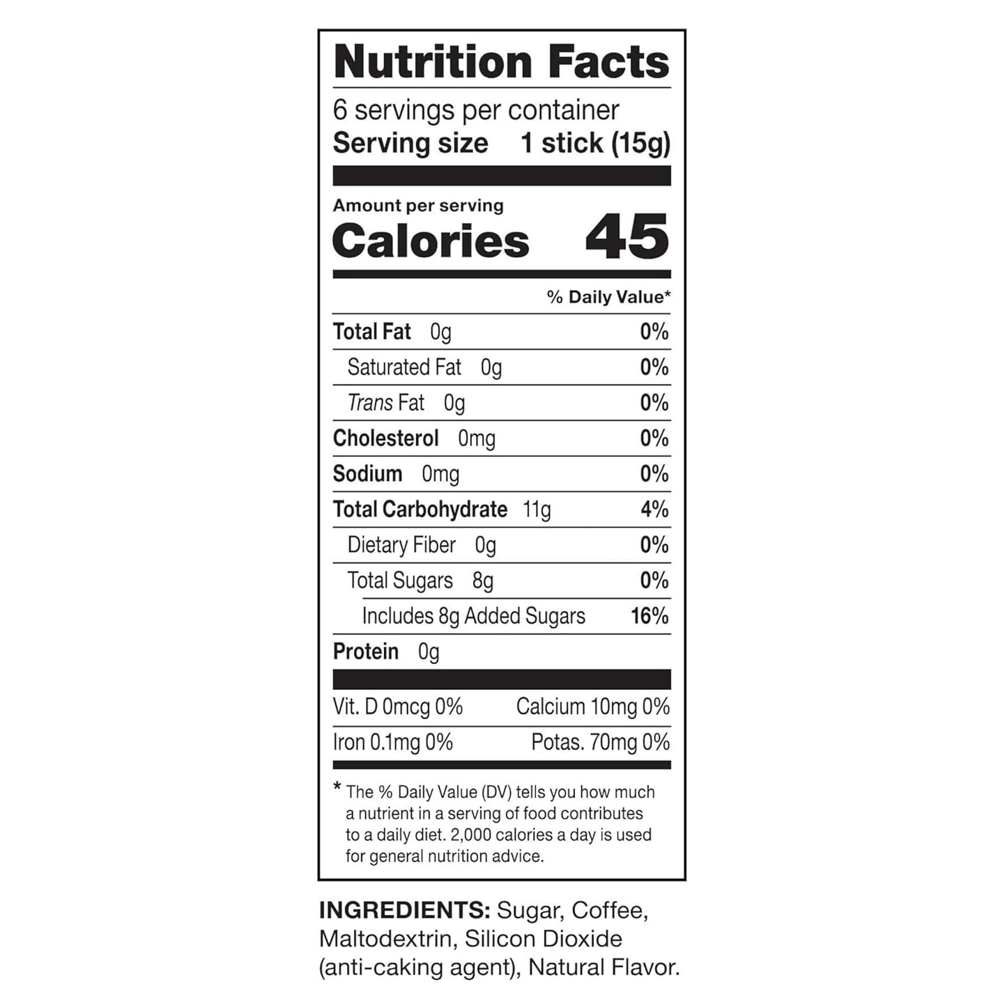 DaVinci Gourmet Vanilla Cold Brew Stick Pack, 90.0 GRM (Pack of 1)