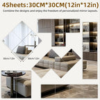 Stick on Small Mirror for Wall Decor Plastic Non Glass Sticky Kids Safety - Image 2