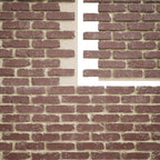 EverStone Aged Brick Faux Brick Panel, 46 7/8"W x 27"H x 1 1/4"D, Old Town Color - Image 9