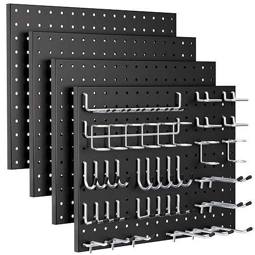 INCLY 70PCS Pegboard Wall Organizer, Garage Tool Storage, Workbench Organization by INCLY
