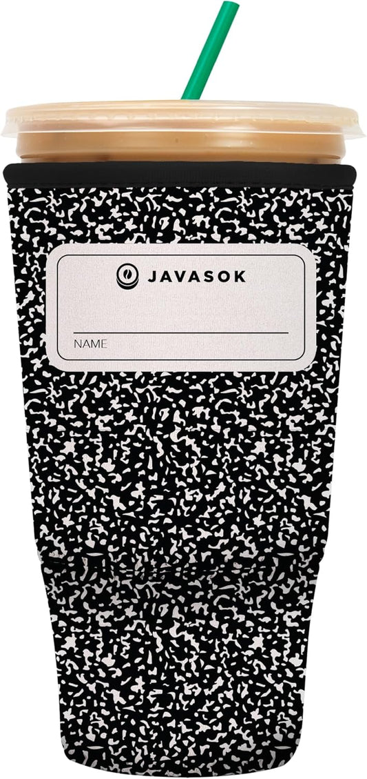 Sok It JavaSok Iced Coffee & Cold Soda Insulated Neoprene Cup Sleeve (Compose Yourself, XXLarge: 44-48oz)