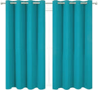 LEMOMO Turquoise Thermal Blackout Curtains/52 x 72 Inch/Set of 2 Panels Room - Image 2