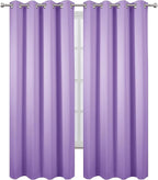 LEMOMO Blackout Curtains 66 x 95 inch/Lavender Curtains Set of 2 Panels/Thermal - Image 2