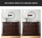 Cuspin 30 Inch Large Wall Clock, Modern Wood Metal Frame Silent Non Ticking - Image 5