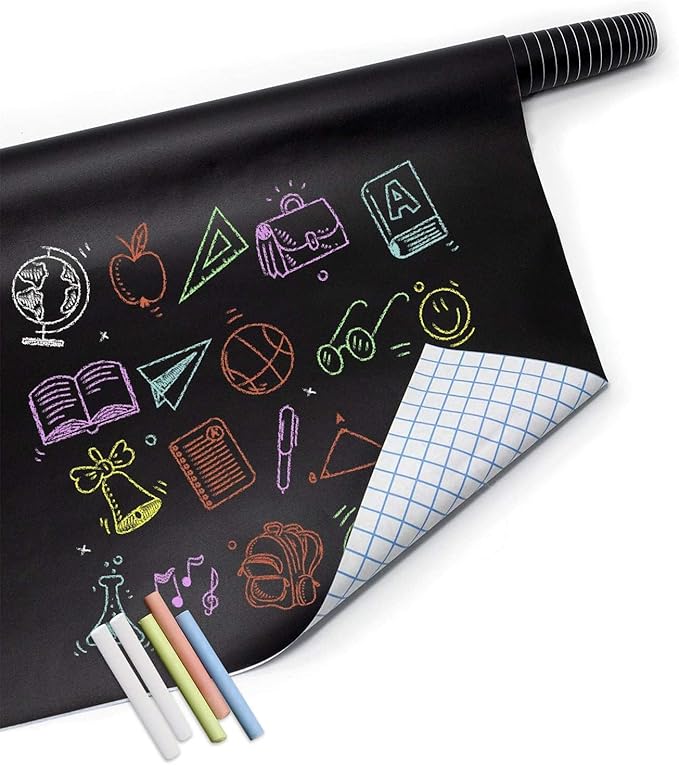 Chalkboard Wallpaper Peel and Stick, Self Adhesive Blackboard Wall Decals - Image 9