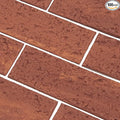 100 Red Faux Brick Wall Tiles, Inorganic Minerals, 3D Thin Brick Veneers by TORURAL