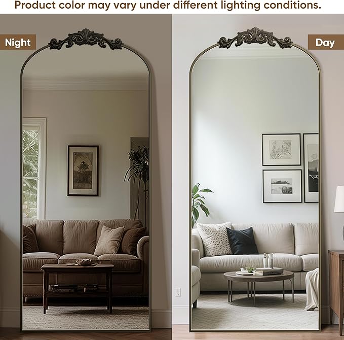 Antok Arched Full Length Mirror, Full Body Mirrors - Image 3