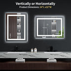 24"x32" LED Bathroom Mirror - Image 9