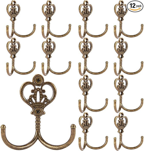 12 Sets Vintage Coat Hooks, Wall Hooks by XHIPY