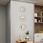 3 Pack Metal Mirrors for Wall Sunburst Wall Mirrors Home Décor Decorative - Image 6