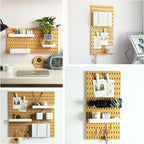 Keepo Peg Board Wall Organizer – Plastic Pegboard Panels, Modular Peg Board - Image 7