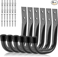 HORUSDY 6-Pack Heavy Duty Metal Wall Hooks, Large Garage Storage & Organization by HORUSDY