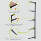 Delta Minimalistic Black Shelf Brackets Cycle, Holds Up to 480 lbs, Modern - Image 4